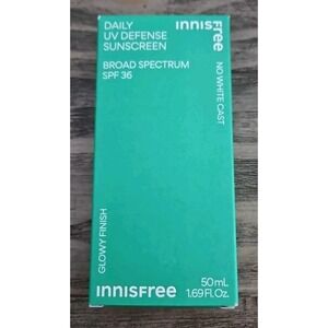 Innisfree Daily UV Defense Mineral Sunscreen SPF 36 GLOWY 50ml 1.69 Oz EXP 12/25